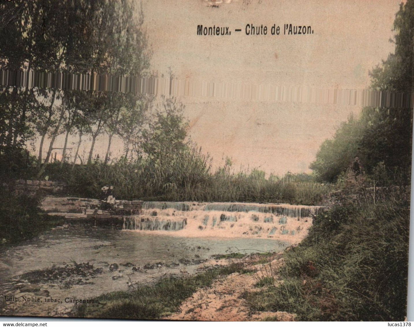 84 / MONTEUX /CHUTE DE L AUZON / TRES JOLIE CARTE COLORISEE - Monteux