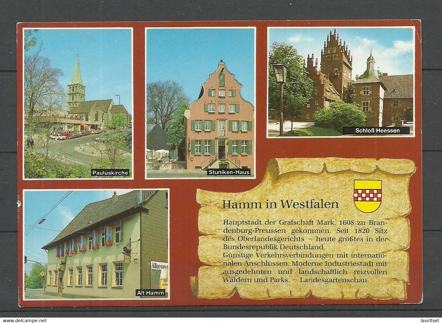 Deutschland HAMM 1992 Gesendet Mit Briefmarke - Hamm