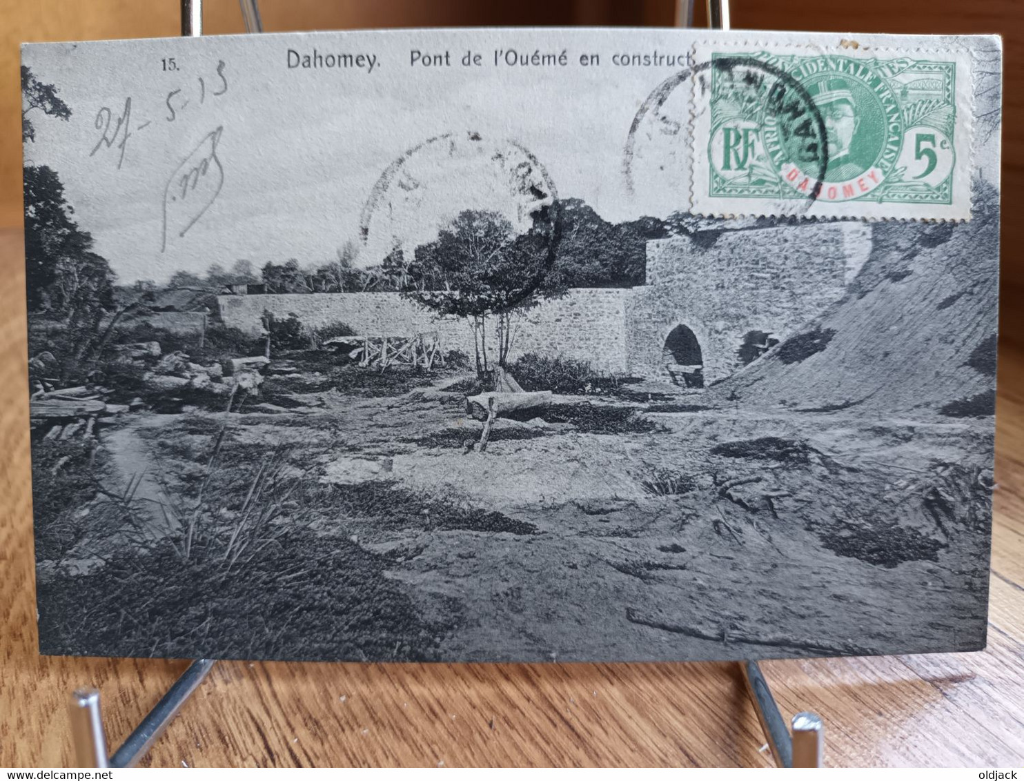 CPA  -  Dahomey - Pont De L'Ouémé En Construction  -  (1913) , Afrique Occidentale..(S29-22) - Dahomey