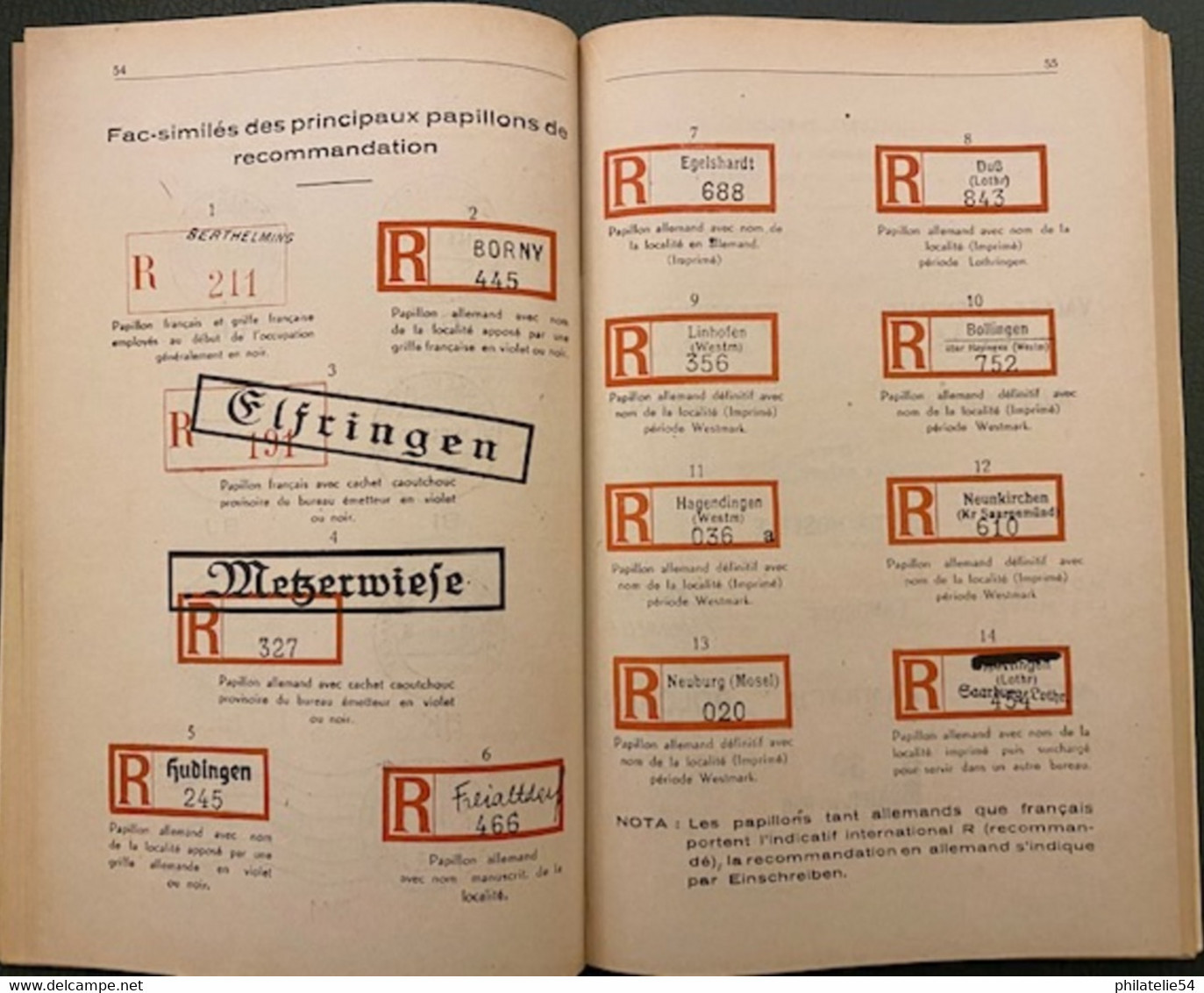 Les Cachets Postaux De L'occupation Allemande En Moselle  1940-1944 - Books On Collecting
