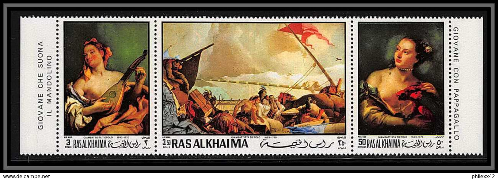 Ras Al Khaima - 504c/ N° 369/371/373 Peinture Tableaux Paintings Tiepolo Neuf ** MNH - Ras Al-Khaima