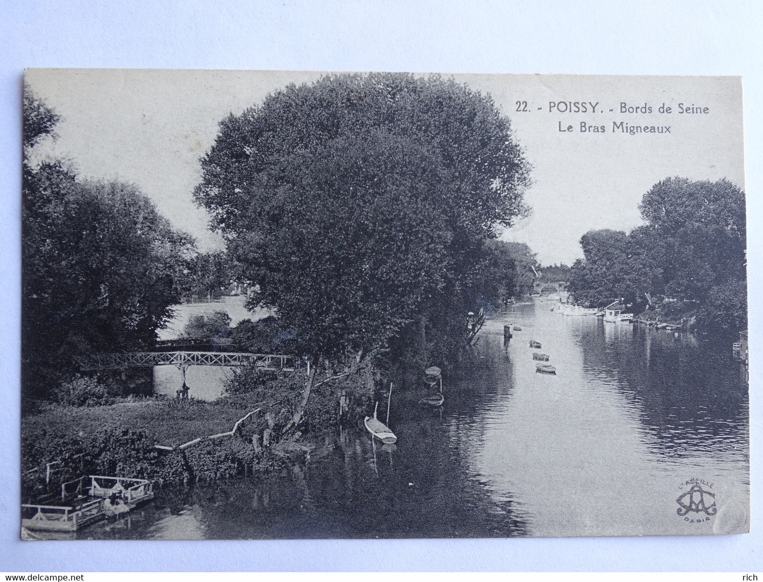 CPA 78 Yvelines - POISSY - Le Bord De Seine - Le Bras Migneaux - Poissy