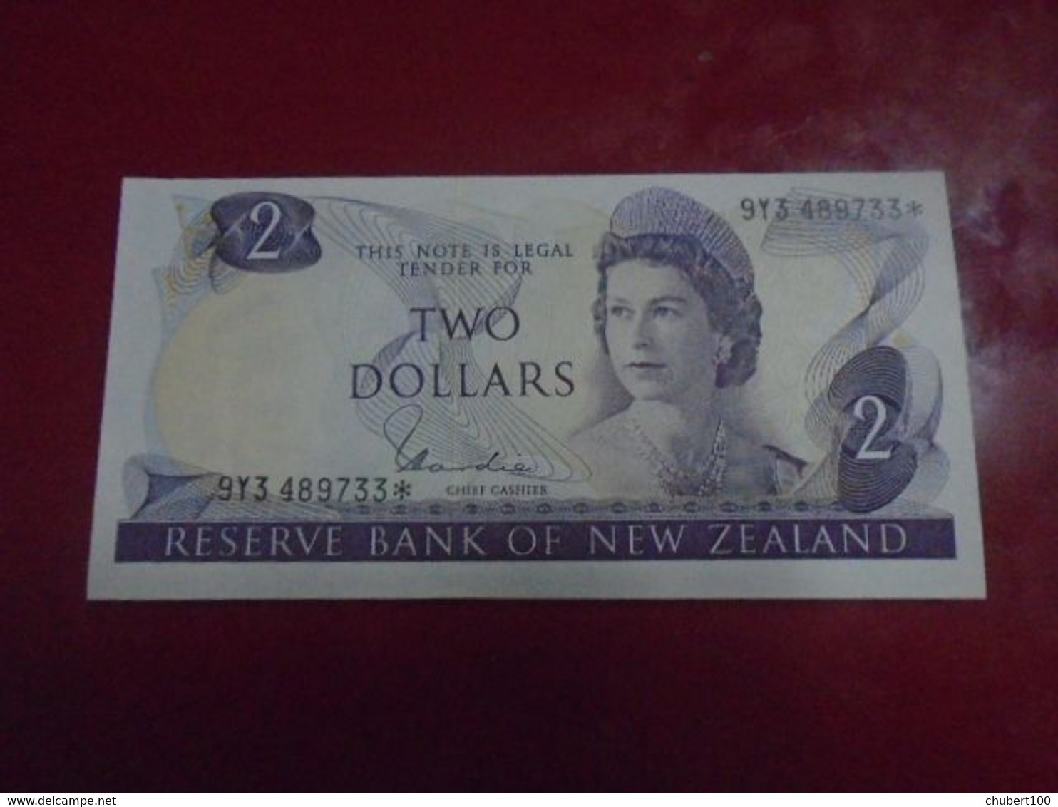 NEW ZEALAND, P  164dr ,  2 Dollars , ND 1981, UNC  Neuf, REPLACEMENT - New Zealand