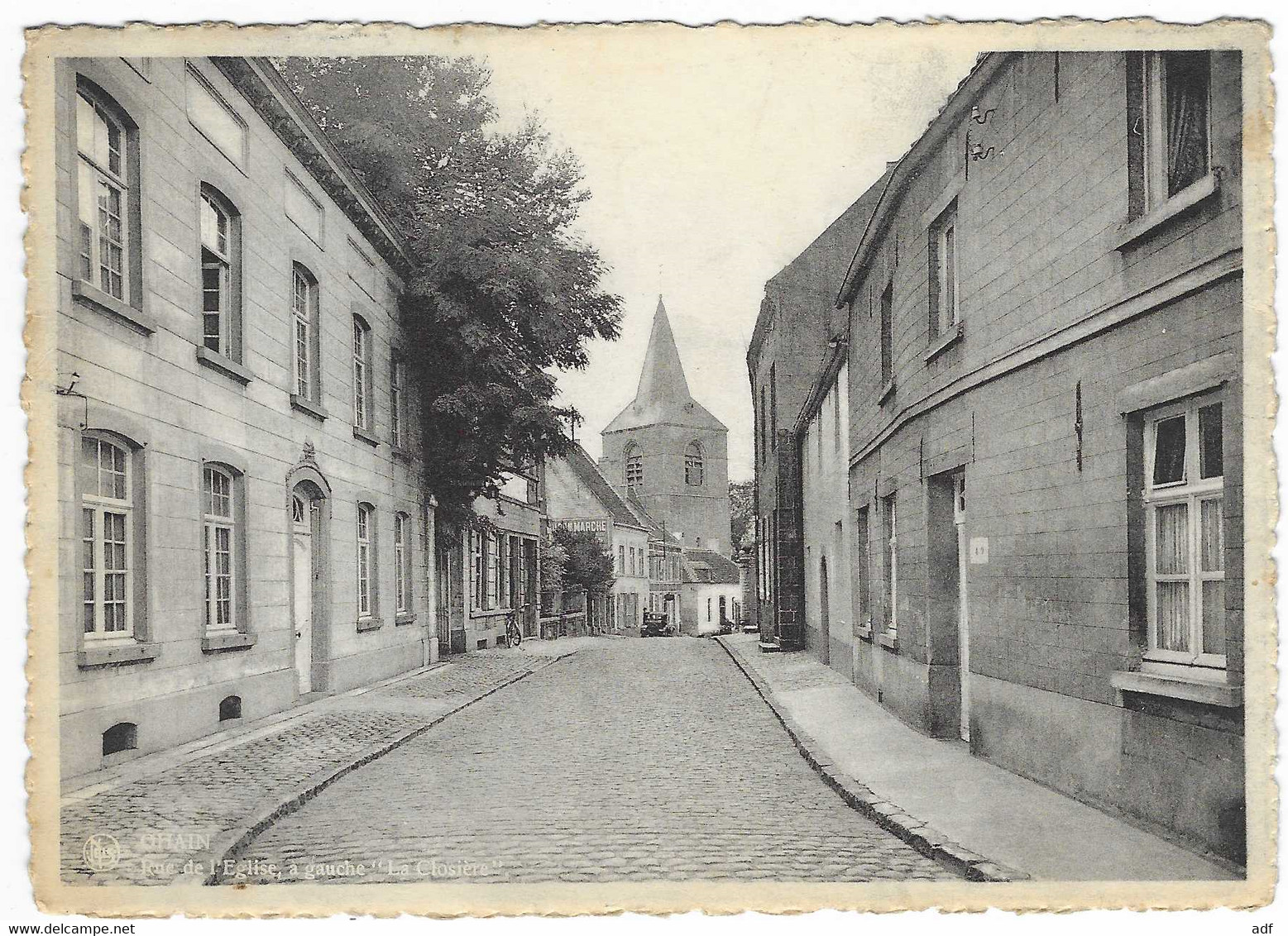 CPSM OHAIN, RUE DE L'EGLISE, A GAUCHE " LA CLOSIERE ", LASNE, BELGIQUE - Lasne