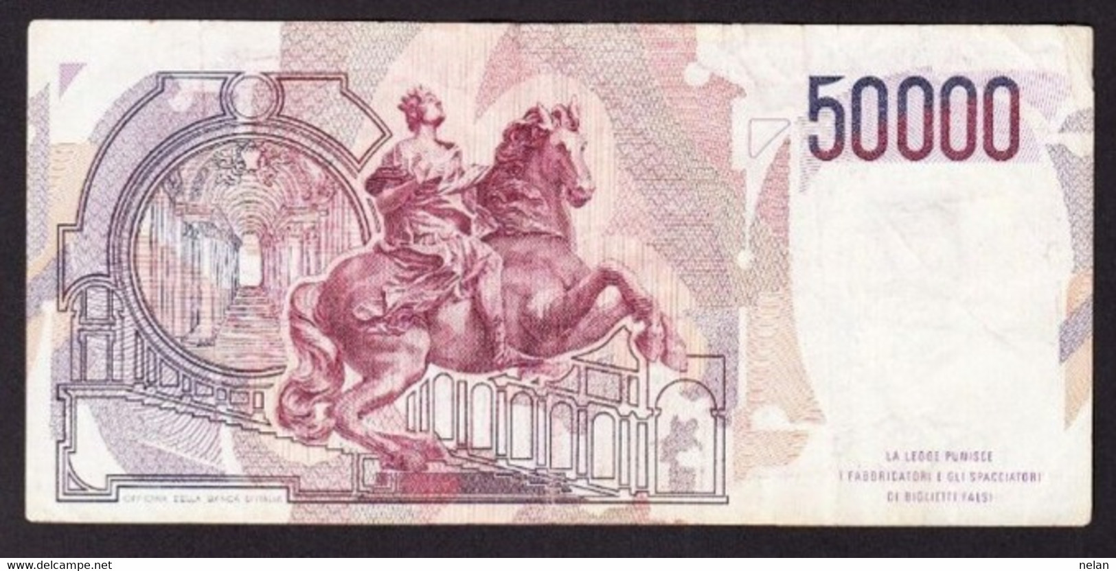 ITALIA 50000 LIRE BERRNINI TIPO 1 - 1985 P-113a2  Circ. - 50000 Liras