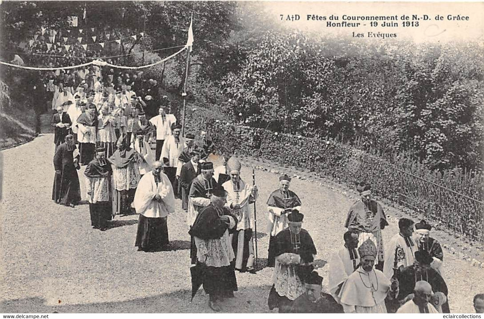 Honfleur          14      Fêtes Du Couronnement N.D De Grâce   1913.   Les Evêques  N° 7    (voir Scan) - Autres & Non Classés