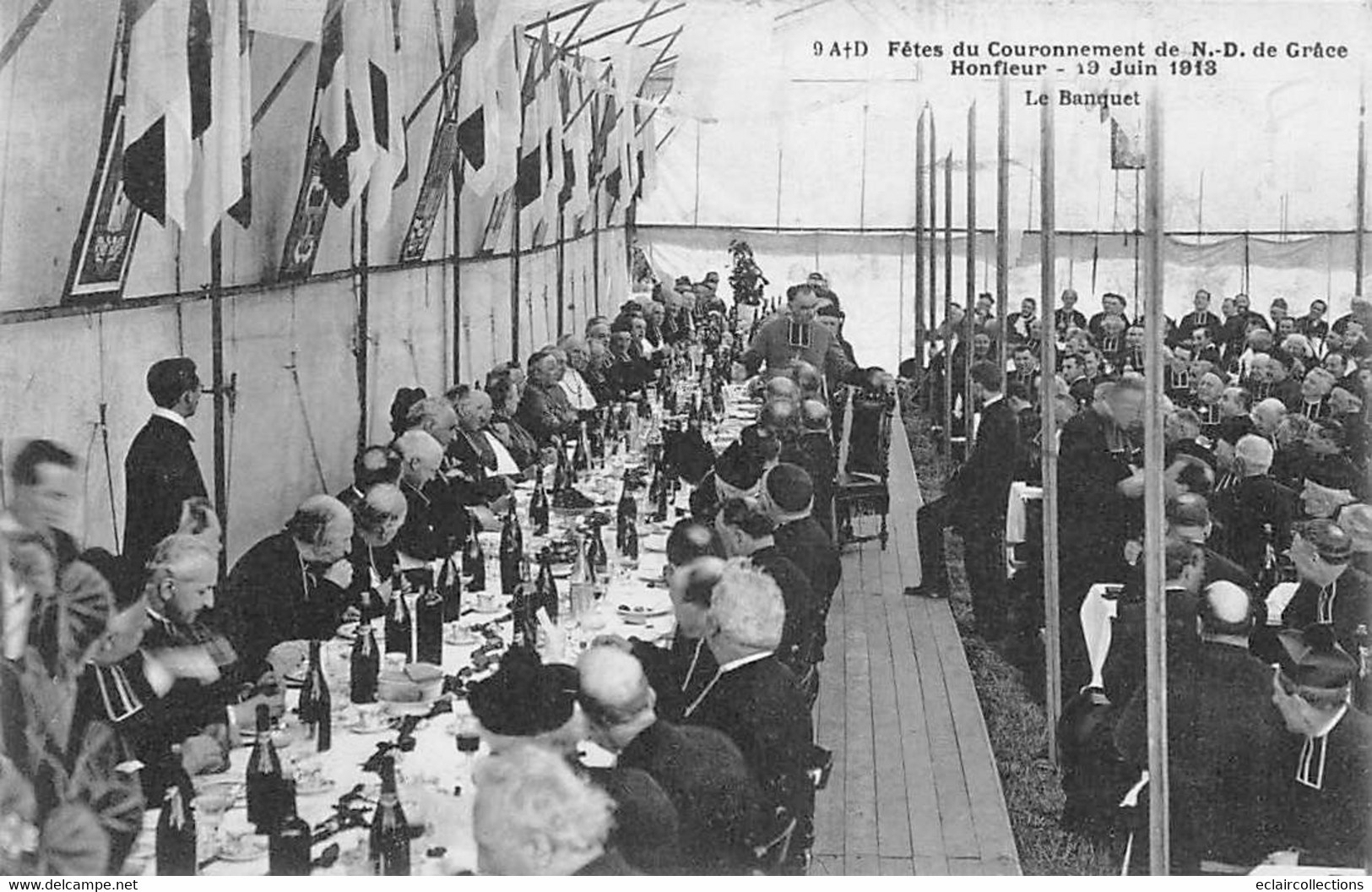 Honfleur      14         Fêtes Du Couronnement N.D De Grâce   1913. Le Banquet    N° 9 (voir Scan) - Sonstige & Ohne Zuordnung