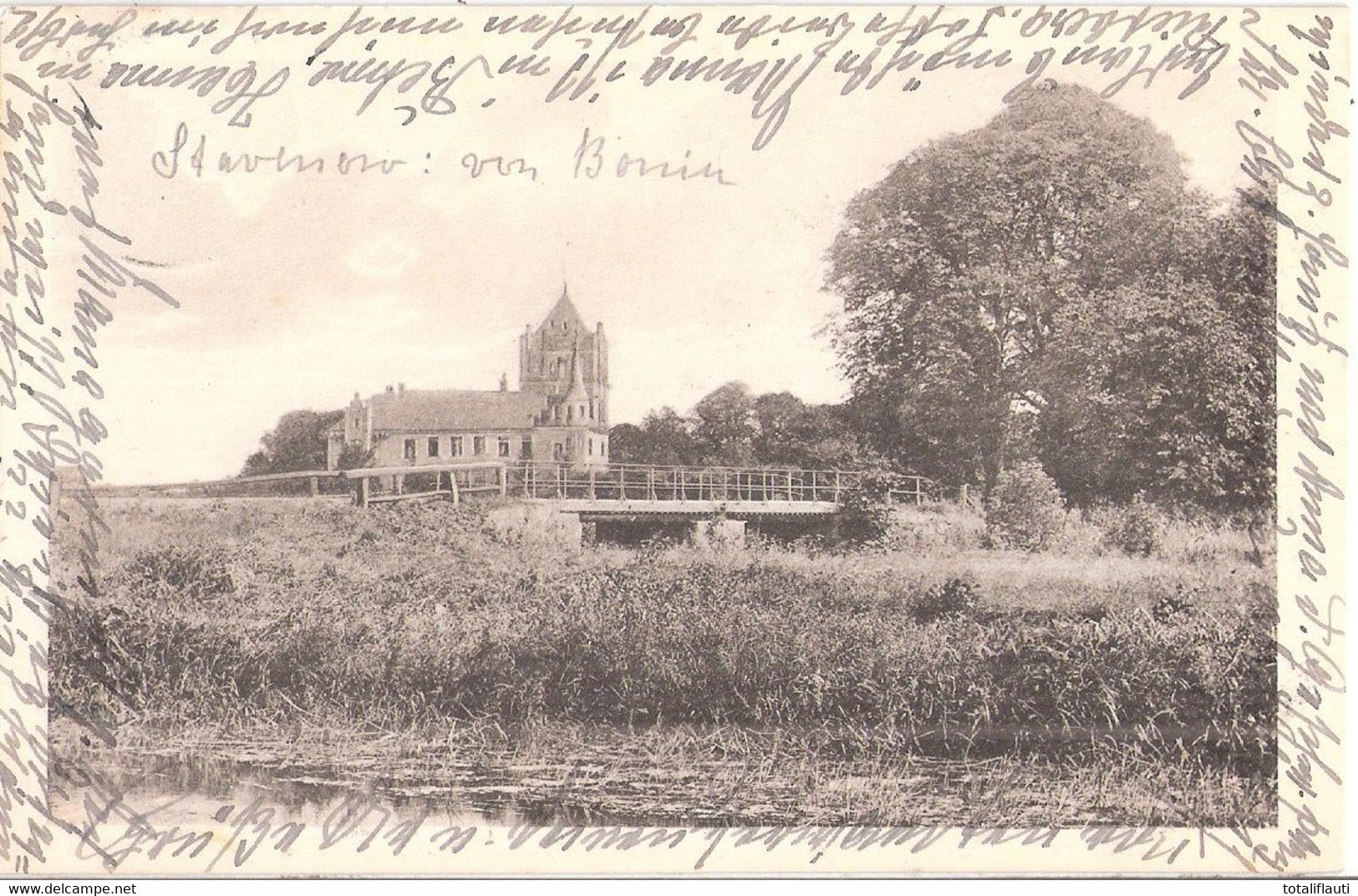 STAVENOW Bei Karstädt Prignitz Herrenhaus Autograf Adel Von Bonin 28.7.1926 Gelaufen Fast TOP-Erhaltung - Karstädt