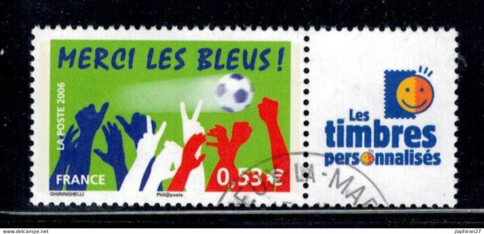2006 N 3936A MERCI LES BLEUS OBLITERE  CACHET ROND #232# - Used Stamps