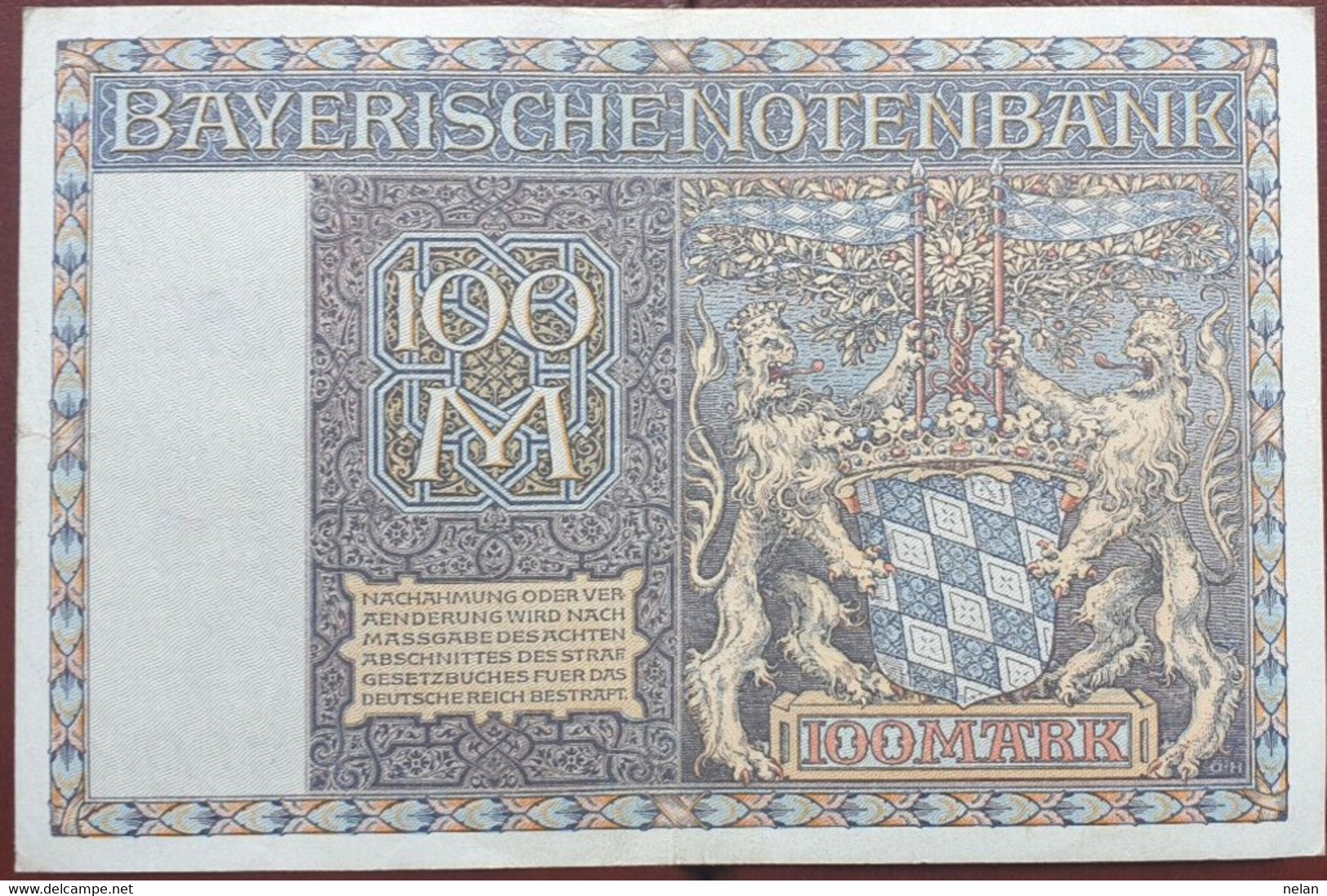 GERMANIA 100 MARK 1922-Bayerische Notenbank-  Wor:P-S923, Gra:BAY.004 XF - Non Classés