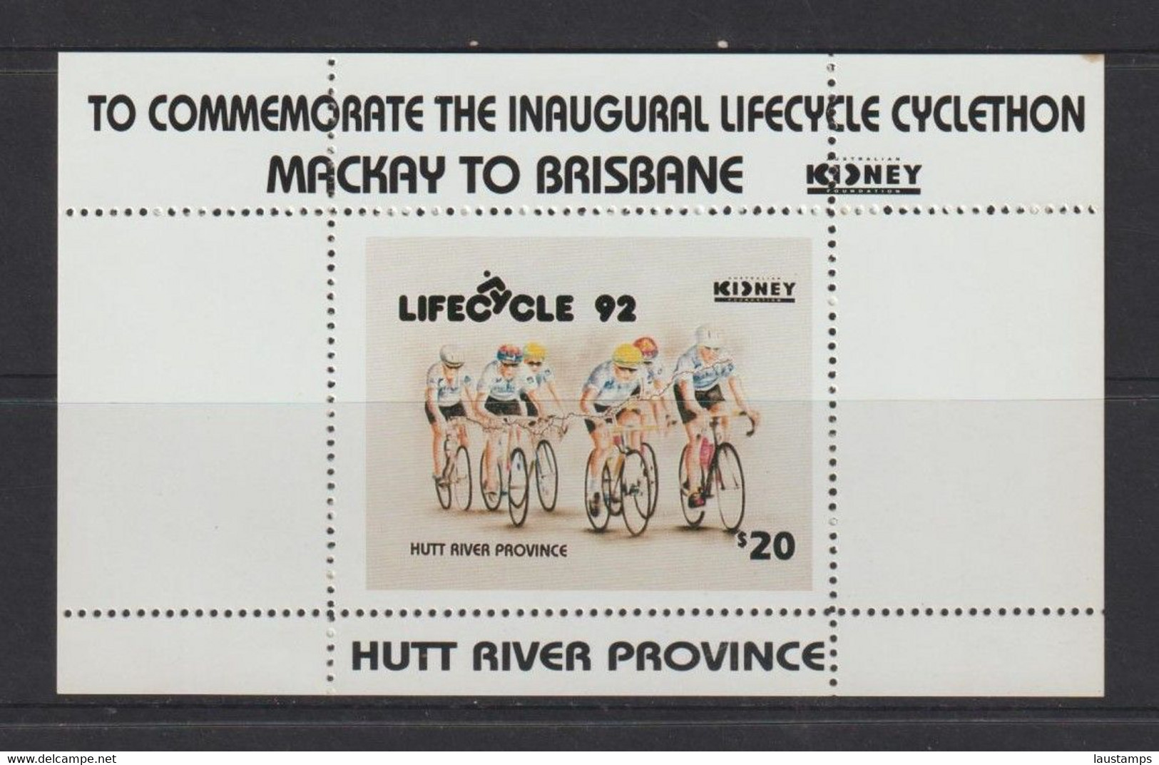 Hutt River Province (Australia) 1992 Cyclethon, Mackay To Brisbane Event, Cinderella S/S MNH - Cinderellas