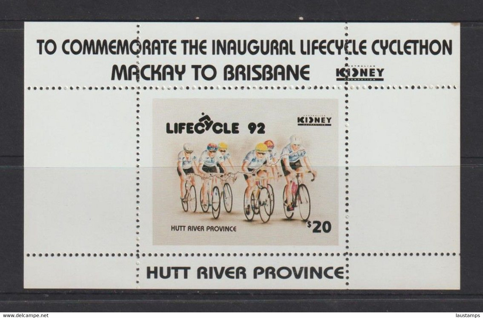 Hutt River Province (Australia) 1992 Cyclethon, Mackay To Brisbane Event, Cinderella S/S MNH - Cinderelas