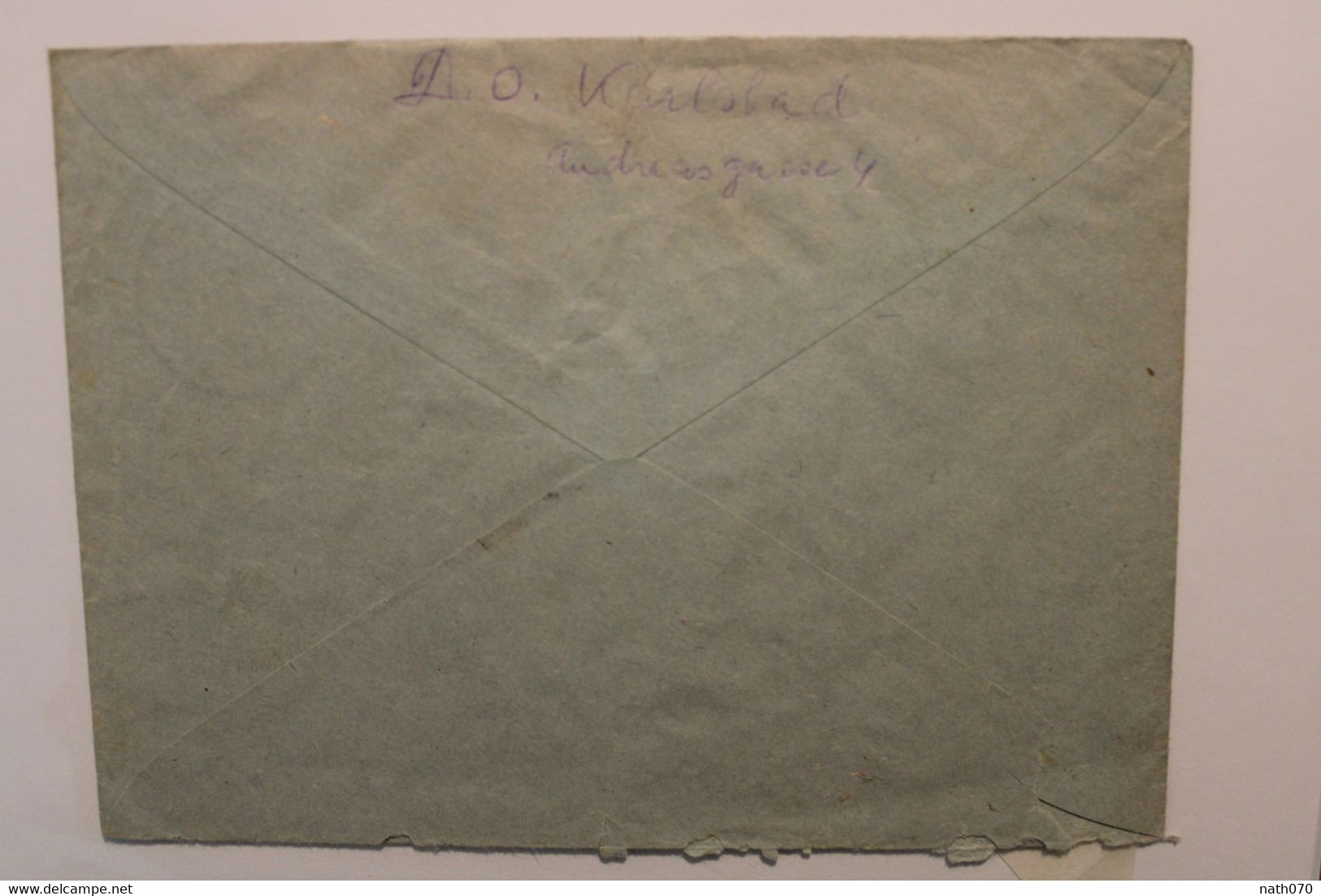 1943's Karlsbad Mirovice Mirowitz Protektorat Cover Dt Reich Wk2 Bord De Feuille - Lettres & Documents