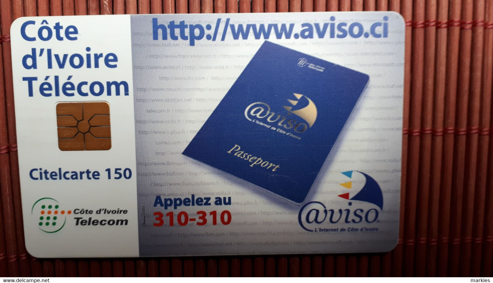 Phonecard 150 Units Ivory Used Rare - Ivoorkust