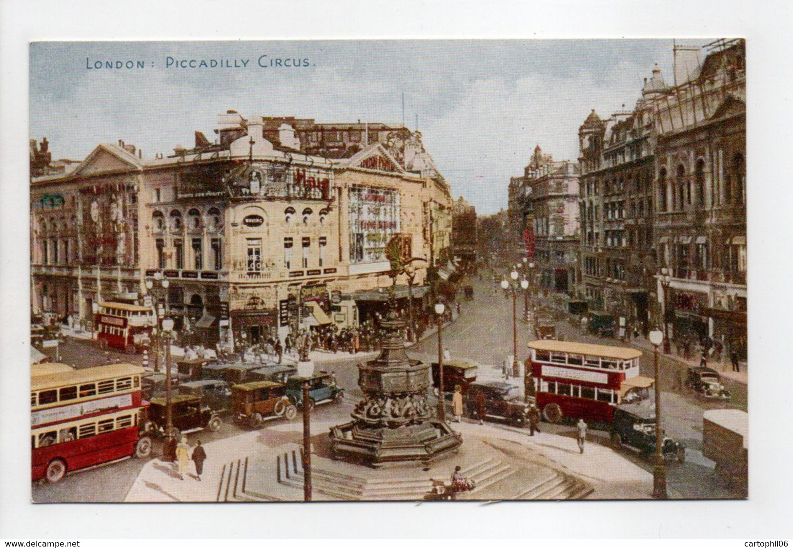 - CPA LONDON (Angleterre) - PICCADILLY CIRCUS (belle Animation) - CELESQUE SERIES - - Piccadilly Circus