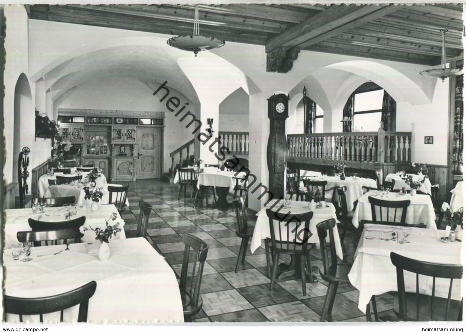 Schuls - Hotel Guardaval - Foto-Ansichtskarte - Saal - Restaurant - Verlag Feuerstein Scuol - Guarda