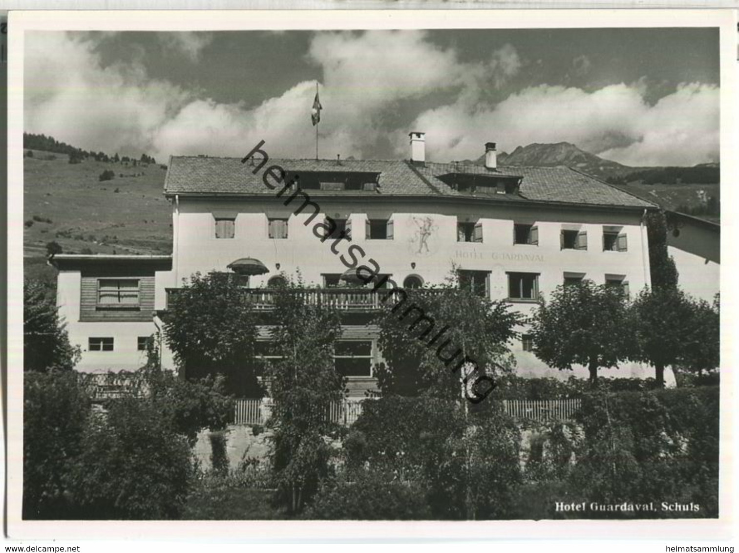 Schuls - Hotel Guardaval - Foto-Ansichtskarte - Verlag Feuerstein Scuol - Guarda