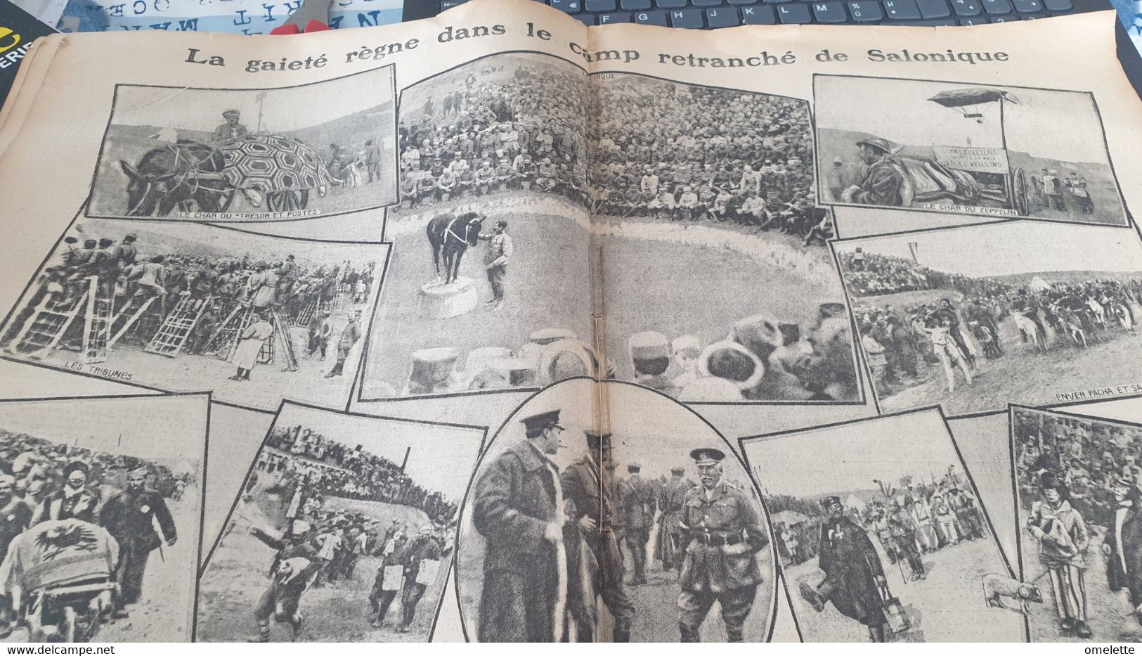 EXCELSIOR16 /SAINT DENIS OBSEQUES DES VICTIMES ALBERT THOMAS /SALONIQUE FETE AU CAMP RETRANCHE - Guerre 1914-18