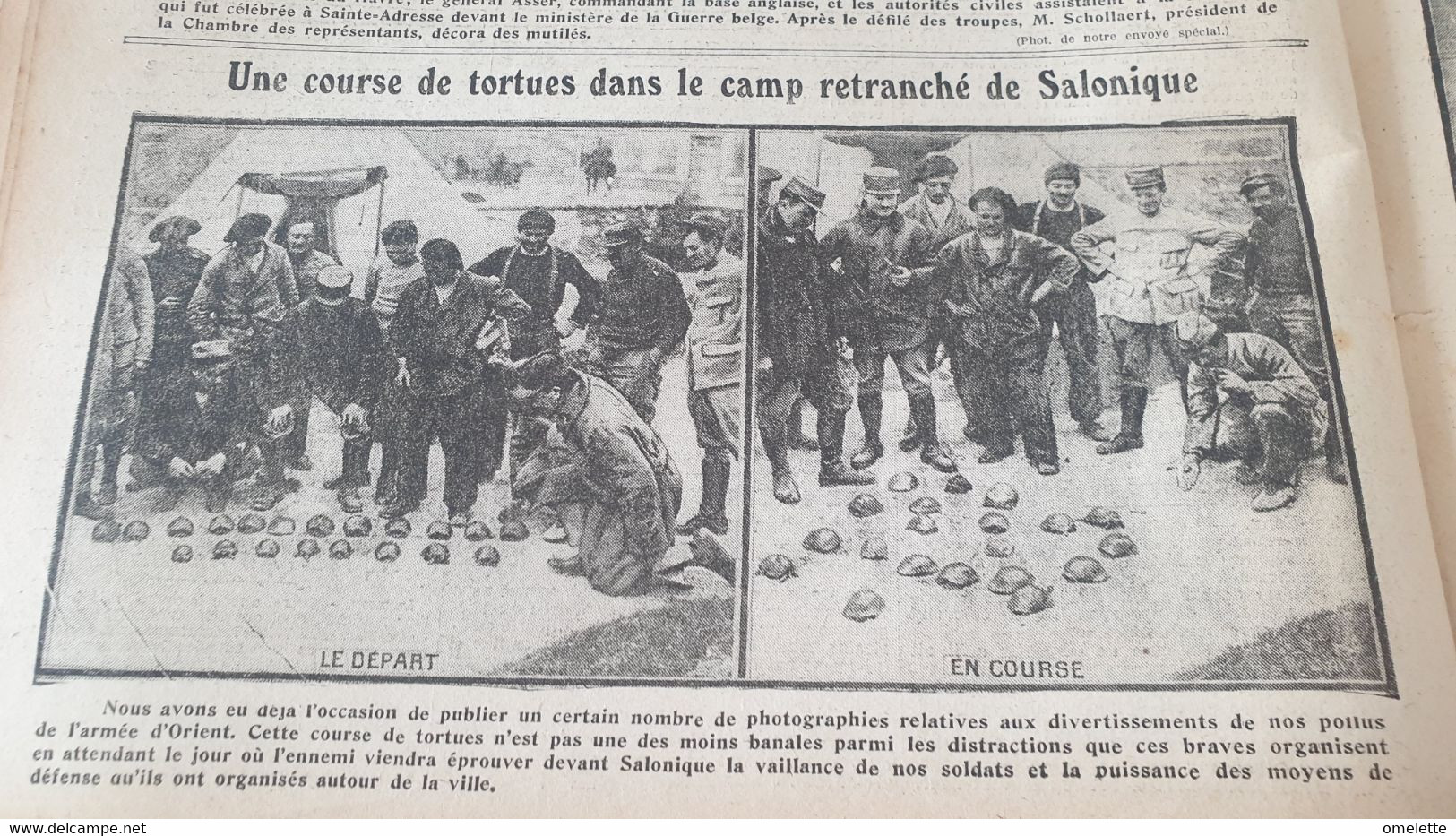 EXCELSIOR16 /LE HAVRE ANNIVERSAIRE ROI BELGE  JUNGBLUSH/SALONIQUE TORTUES/REIMS VIE SOUTERRAINE - Weltkrieg 1914-18