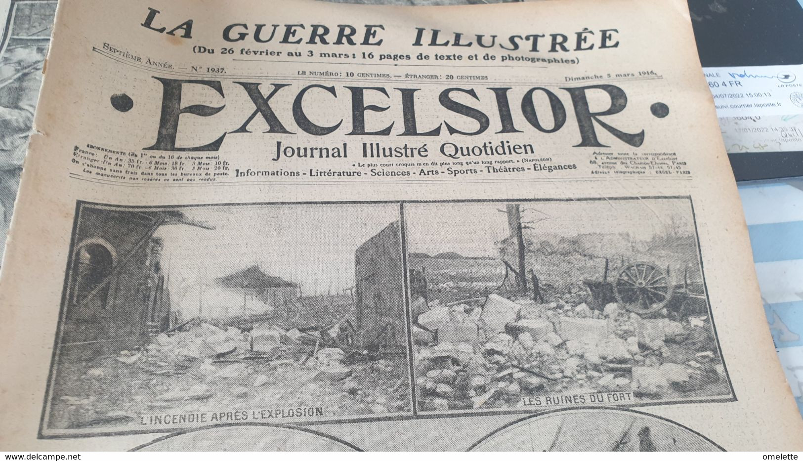 EXCELSIOR16 /SAINT DENIS EXPLOSION POINCARE MALVY SALONIQUE - Guerra 1914-18