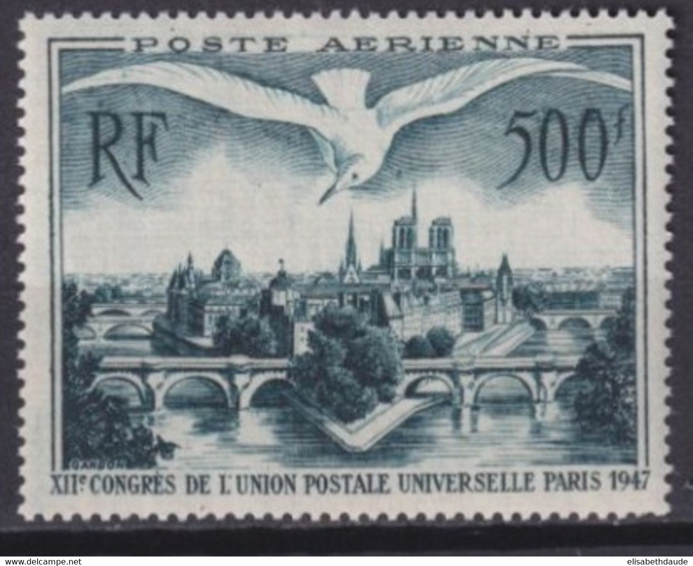 1947 - UPU - POSTE AERIENNE - YVERT N° 20 * MLH - COTE = 42 EUR. - 1927-1959 Nuovi