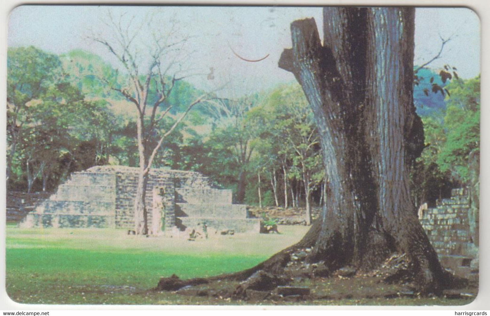 HONDURAS - Maya Temple, Hondutel, 1HONEPB (Normal Zero: "0"), 250 U ,used - Honduras