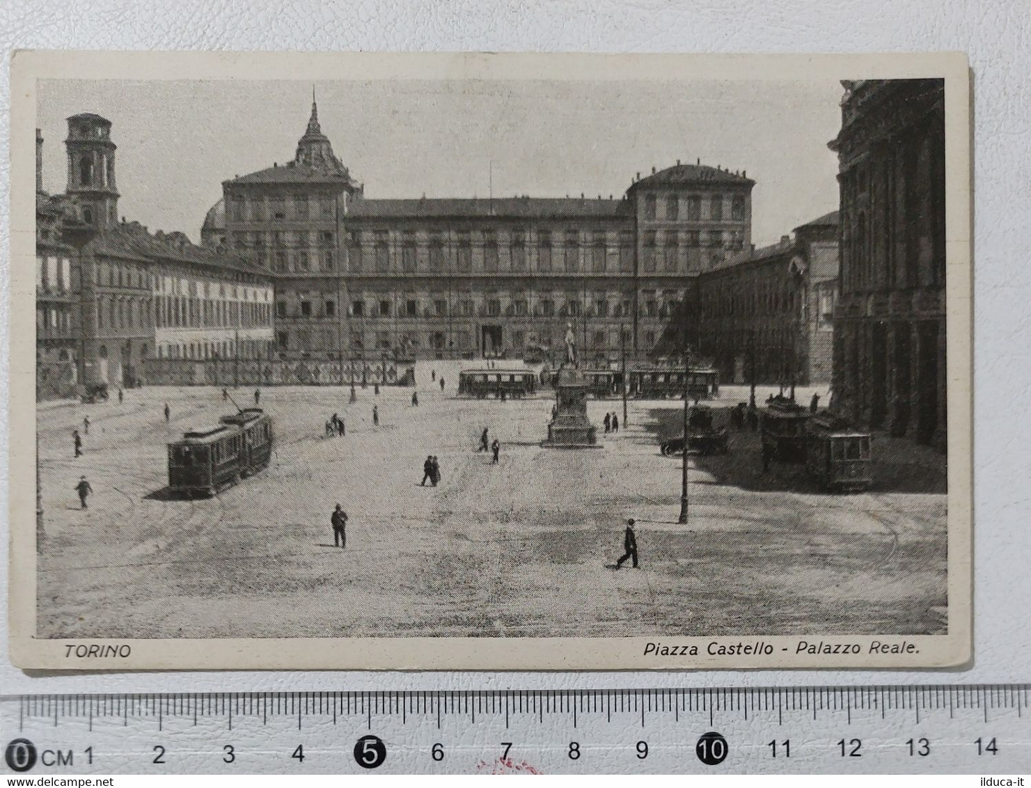 I120073 Cartolina - Torino - Piazza Castello E Palazzo Reale - Animata Tram - Palazzo Reale