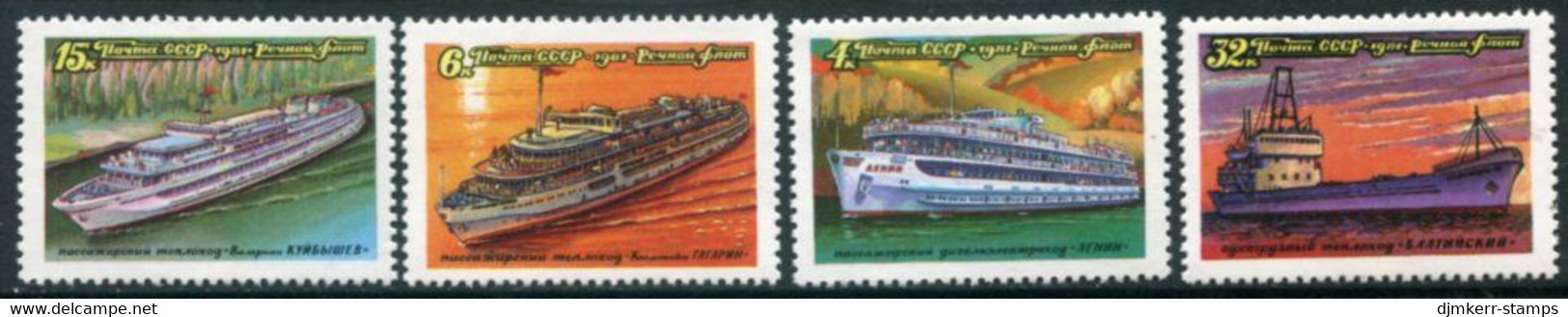 SOVIET UNION 1981 Ships Of Inland Waterways MNH / **  Michel 5088-91 - Nuevos
