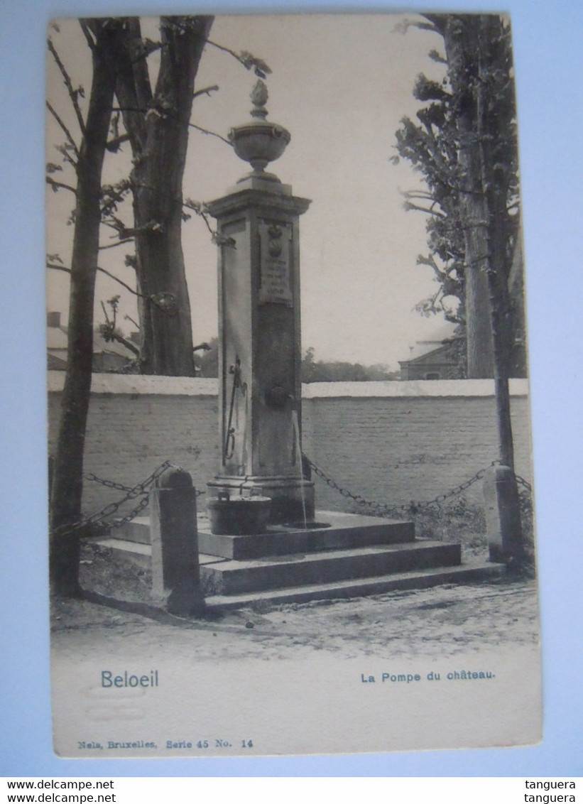 Beloeil La Pompe Du Château Nels Serie 45 N° 14 - Reclame Publicité Farine Lactée Melkbloem UNICA België Belgique - Beloeil