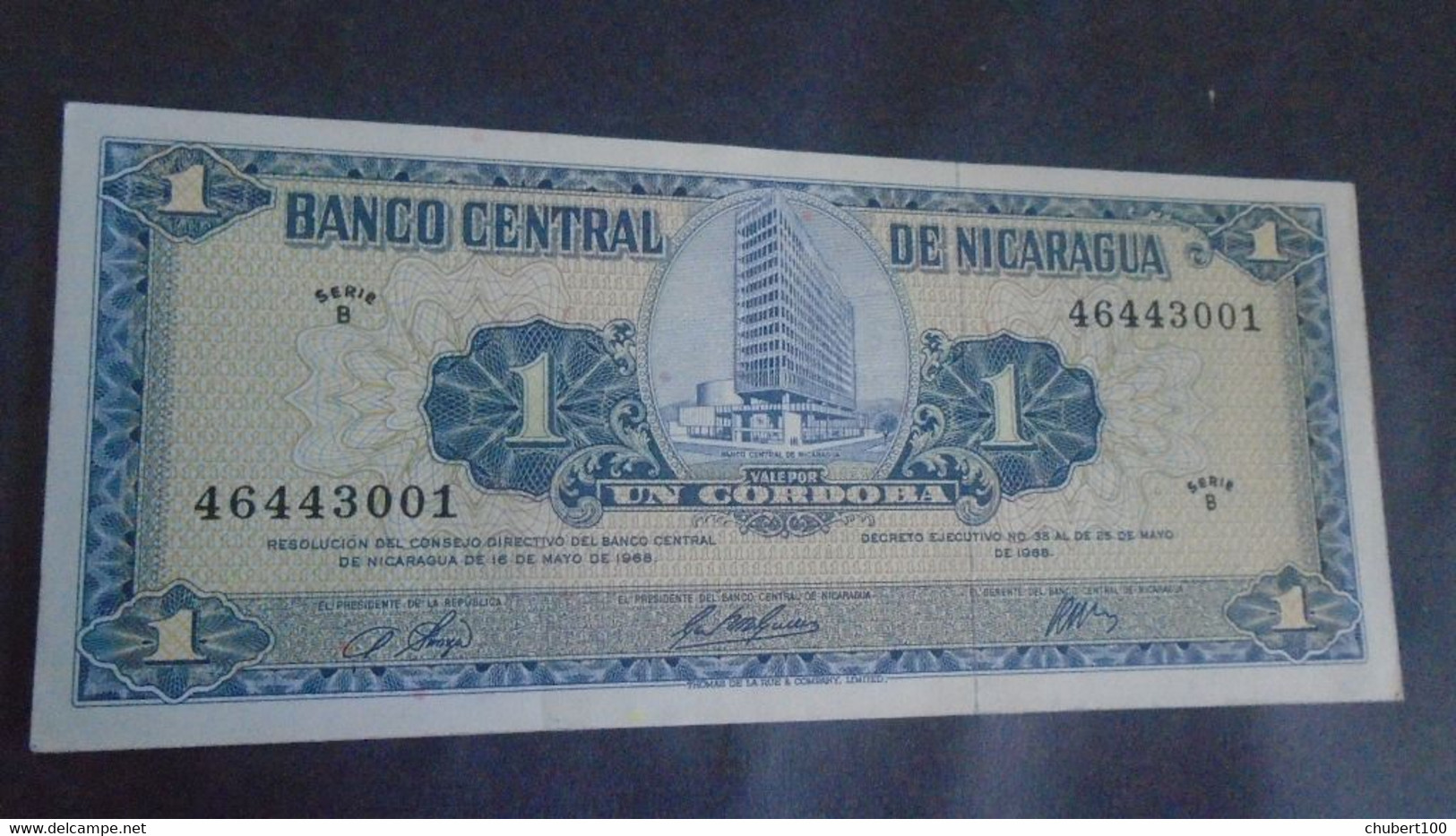 NICARAGUA, P  115  ,  1 Cordoba , 1968 ,   UNC   Neuf,   2 Notes - Nicaragua