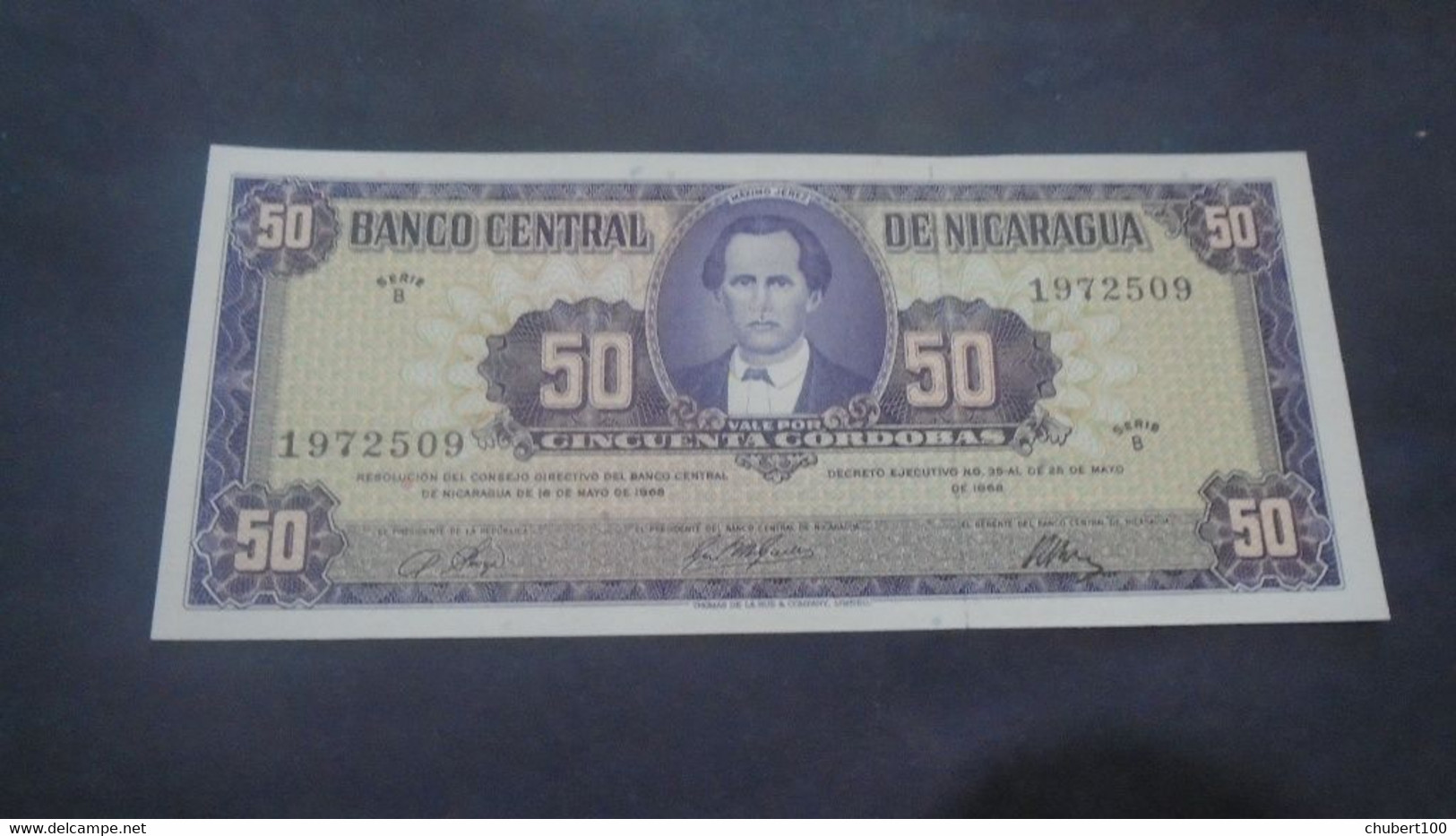 NICARAGUA, P  119  ,  50 Cordobas , 1968 ,   UNC   Neuf, - Nicaragua