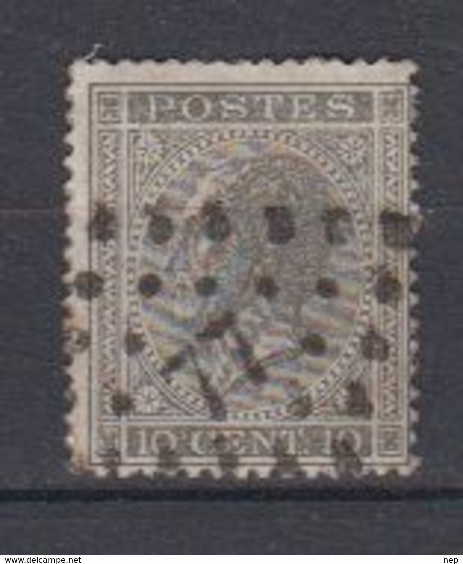 BELGIË - OBP - 1865/66 - Nr 17A  (PT 77 - (CHARLEROI) - (T/D 15) - Postmarks - Points