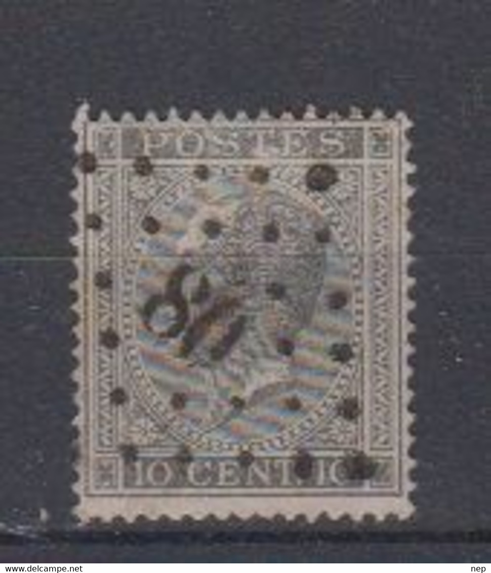 BELGIË - OBP - 1865/66 - Nr 17A  (PT 80 - (CHENEE) - (T/D 15) - Puntstempels