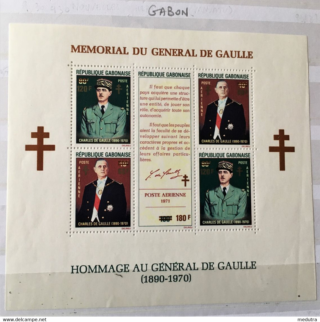 Timbres Et Enveloppes De Gaulle En Afrique (12 Pays) - De Gaulle (General)