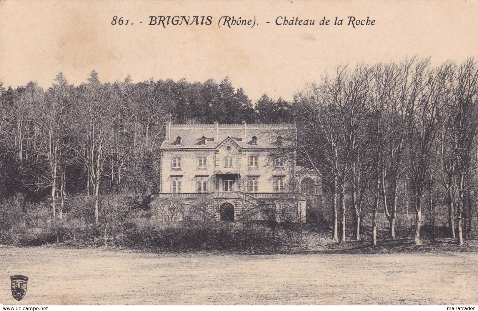 France Very Old Postcard - Brignais - Chateau De La Cote - Mailed 1910 / Stamps - Brignais