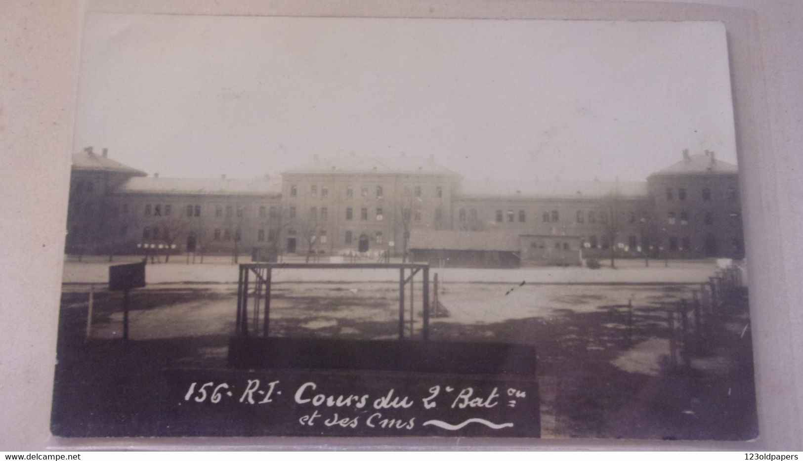 57 CARTE PHOTO  156 EME REGIMENT INFANTERIE  COURS DU 2 EME BATAILLON ET DES CMS  1928 - Metz