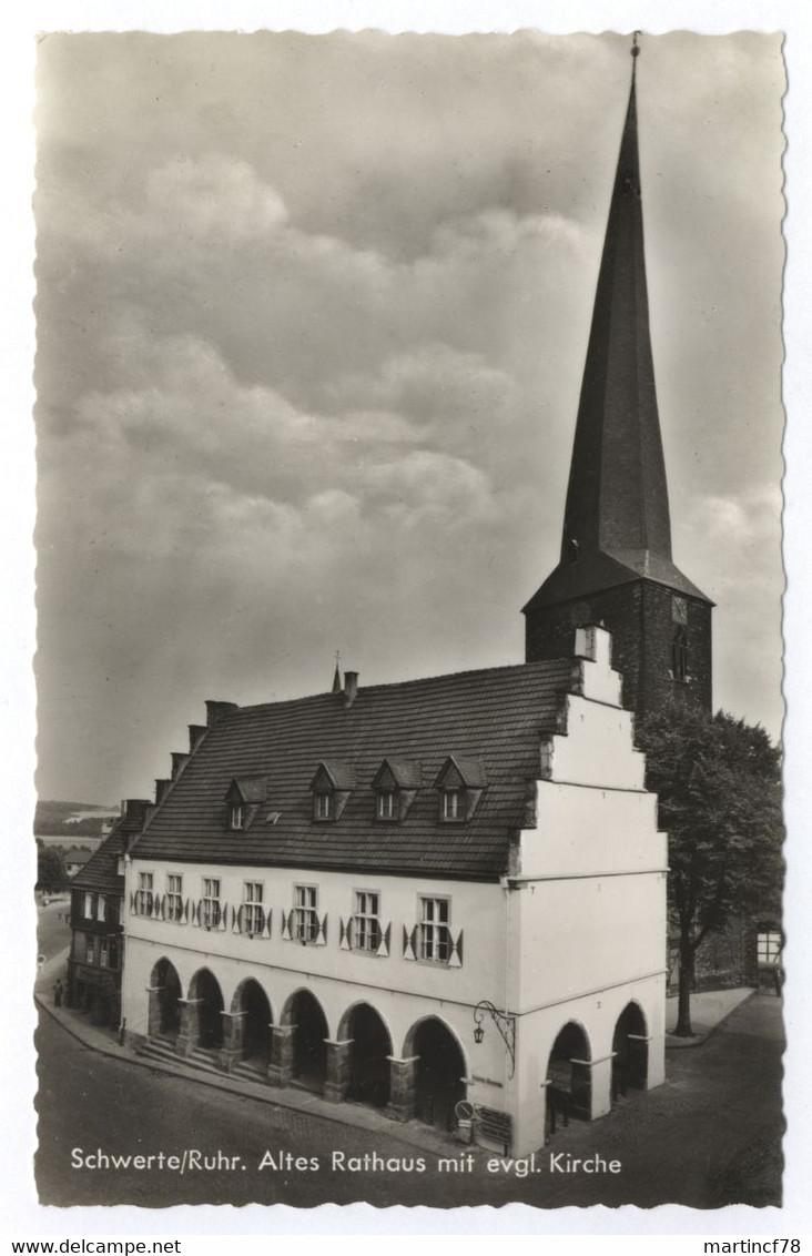 5840 Schwerte Ruhr Altes Rathaus Mit Evgl. Kirche - Schwerte