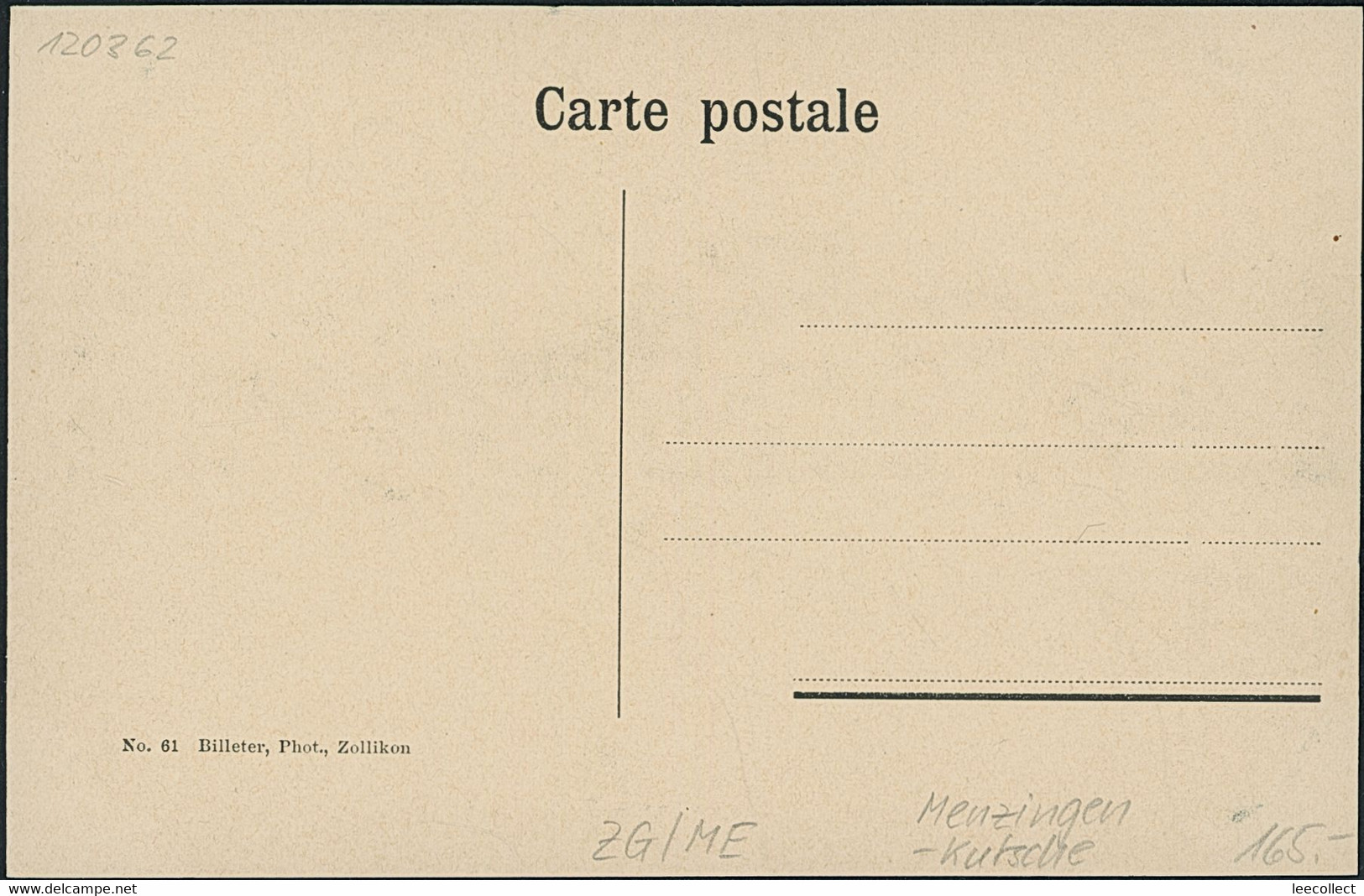 Suisse - ZG Menzingen - Kutsche - Menzingen