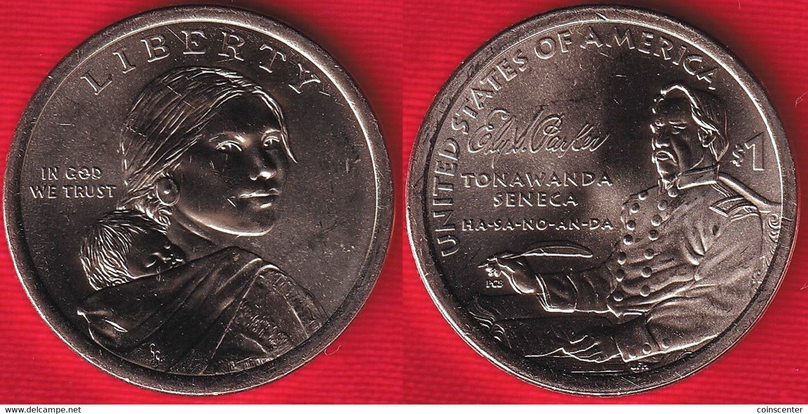 USA 1 Dollar 2022 D Mint "Native American - Ely Samuel Parker" UNC - 2000-…: Sacagawea