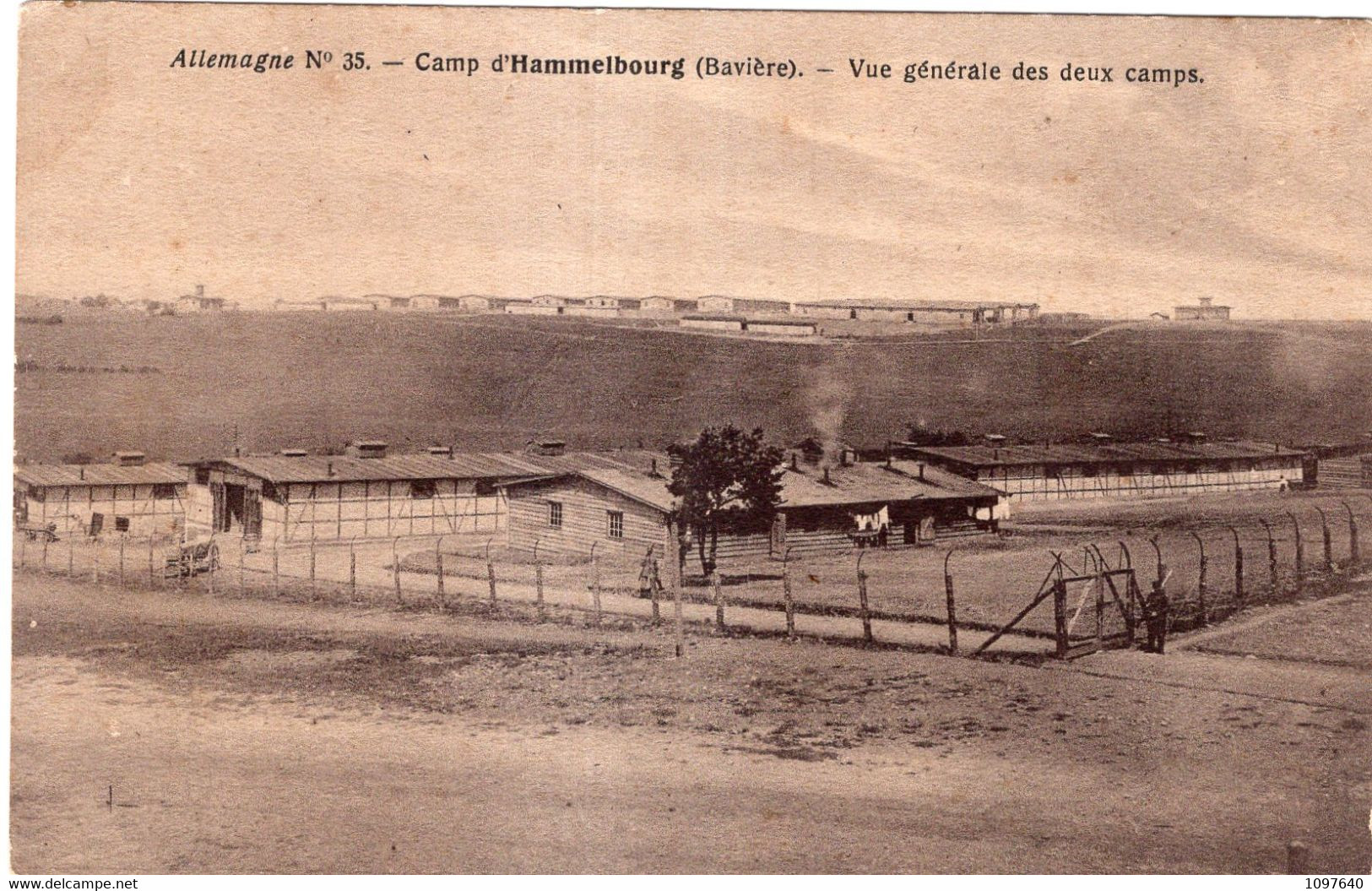 CAMP D'HAMMELBOURG ( BAVIERE ) VUE GENERALE DES DEUX CAMPS - Hammelburg