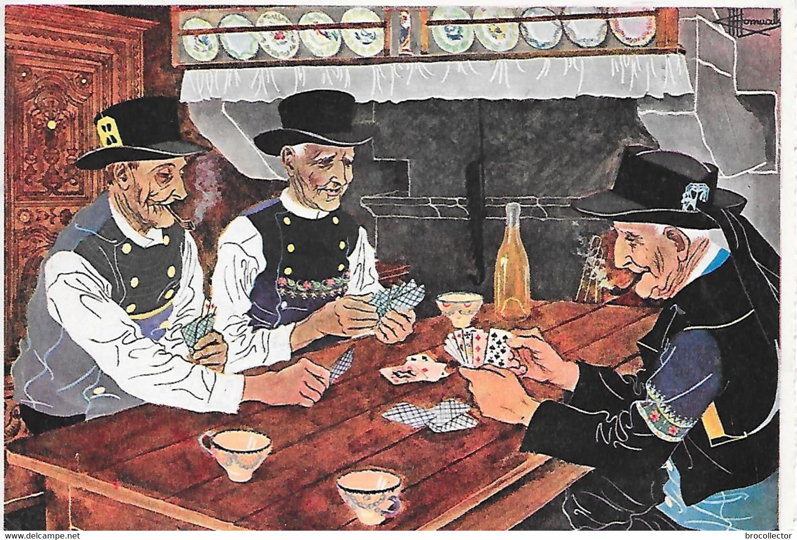 HOMUALK ( Illustrateur ) - Costumes Du FINISTERE , No 27  ( C.P.M. , Gd - Ft ) - Playing Cards