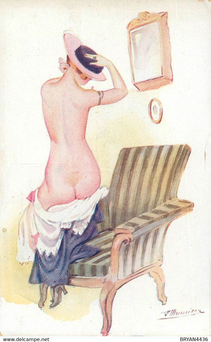 MEUNIER Suranne - ILLUSTRATEUR - FEMME NUE - EROISME - édit; L.E. N° 504- CARTE  TRES BON ETAT - Meunier, S.