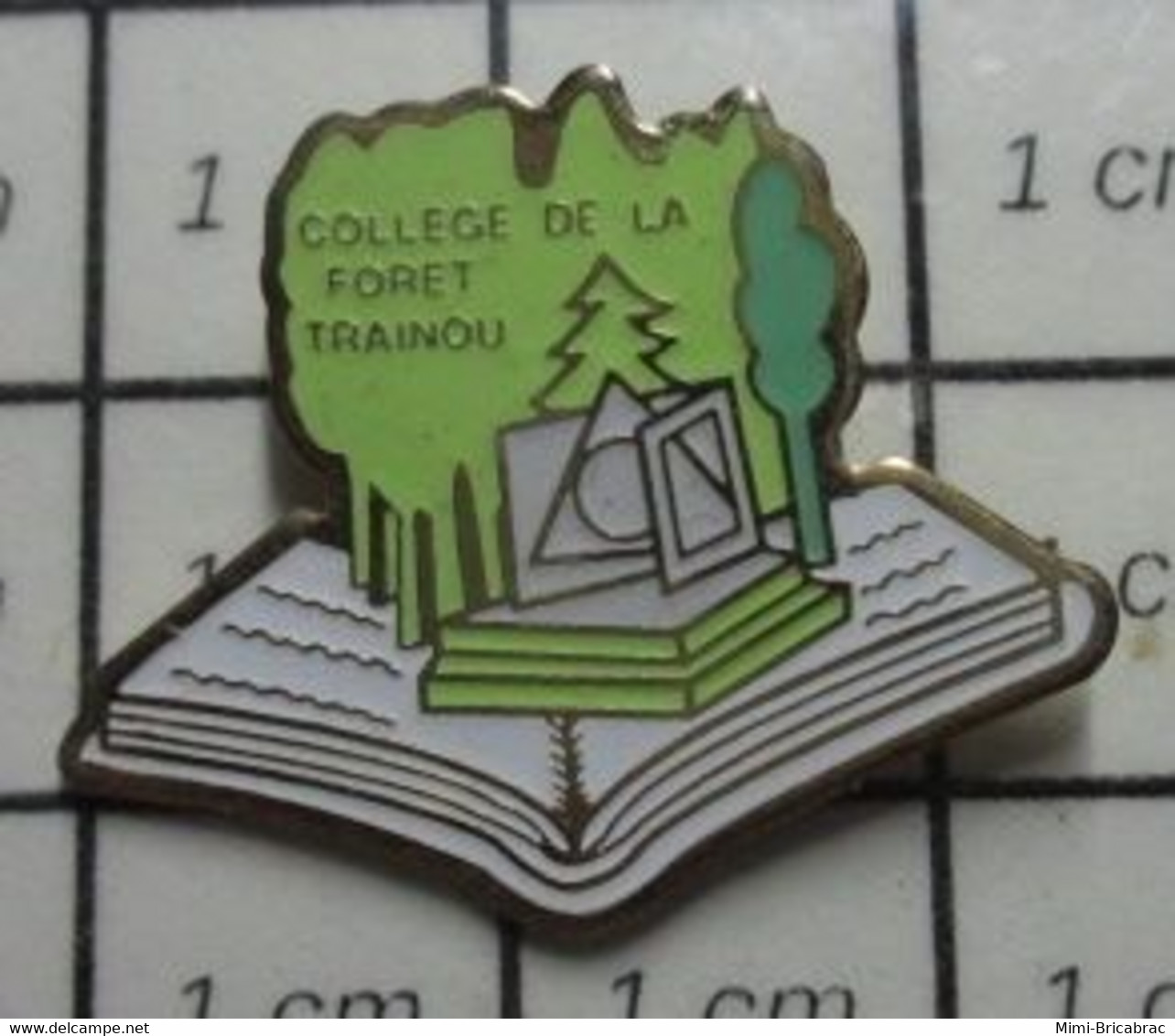 2222 Pin's Pins / Beau Et Rare / THEME : ADMINISTRATIONS / ARBRE LIVRE CAHIER COLLEGE DE LA FORET TRAINOU - Administrations