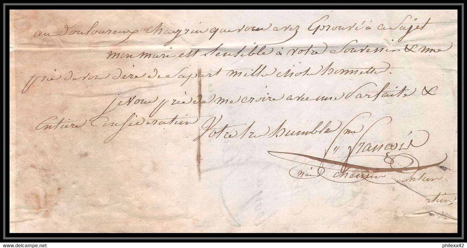 0795- Saint-Germain-en-Laye Yvelines Marque Postale 31X14 INDICE 4 26/6/1819 Pour L'Aigle Orne LAC Lettre Cover France - 1801-1848: Precursors XIX