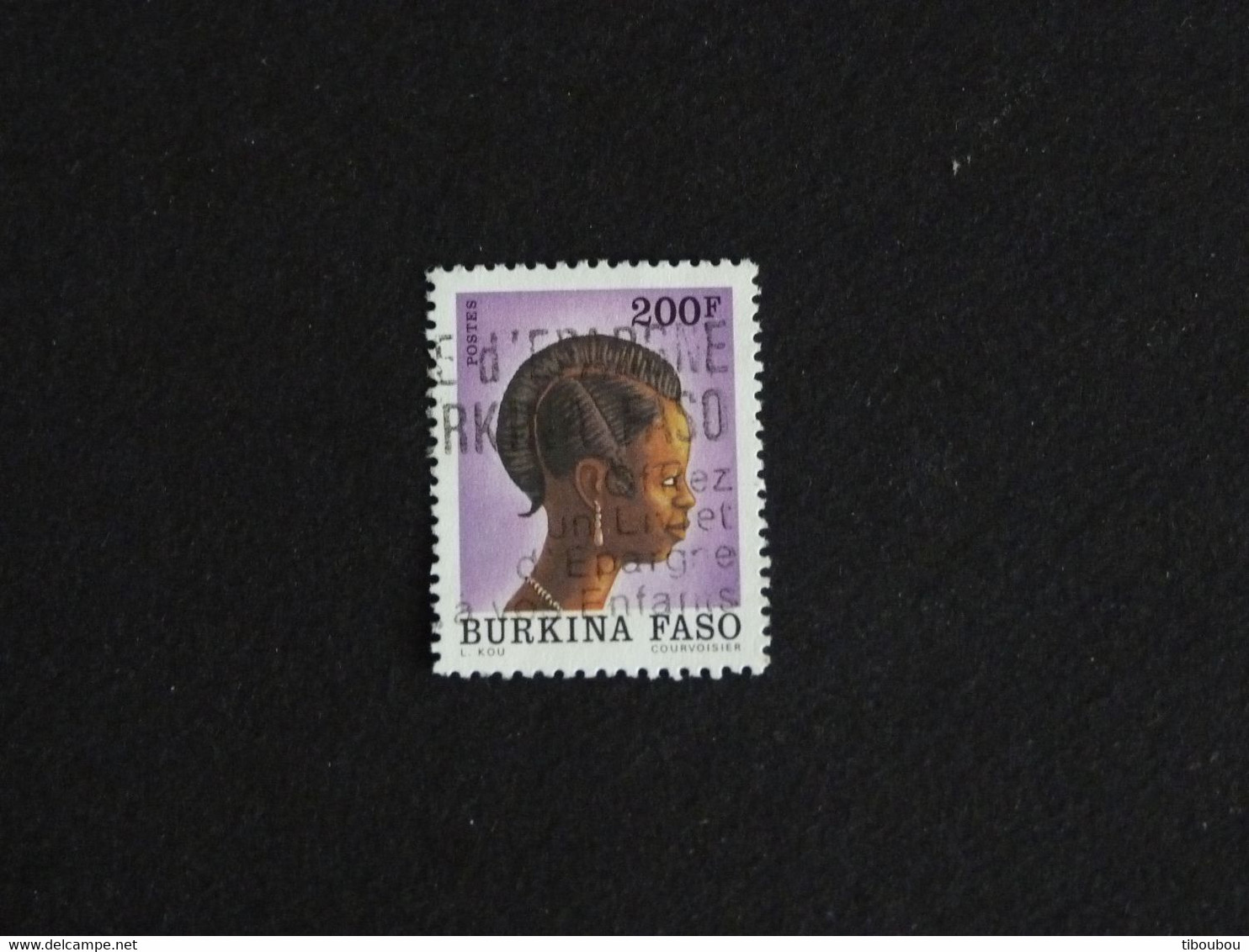 BURKINA FASO YT 837a OBLITERE - COIFFURE - Burkina Faso (1984-...)