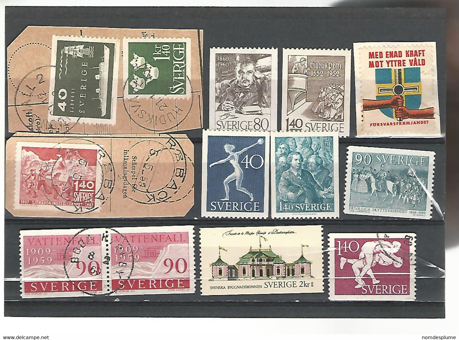 55578 ) Collection Sweden Postmark Coil - Verzamelingen
