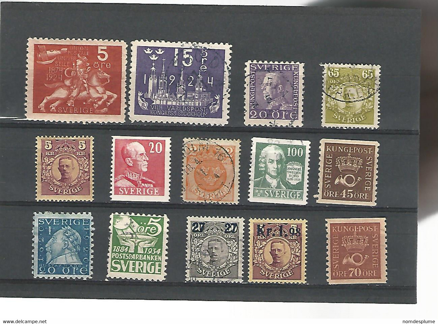 55582 ) Collection Sweden  Postmark Overprint - Collections
