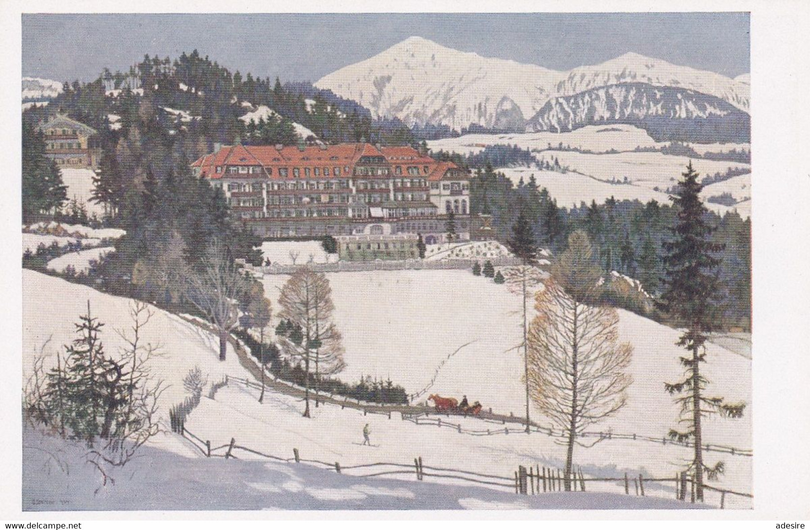 SEMMERING (NÖ) - Kurhaus, Künstlerkarte Von Otto Stoizner ... - Semmering