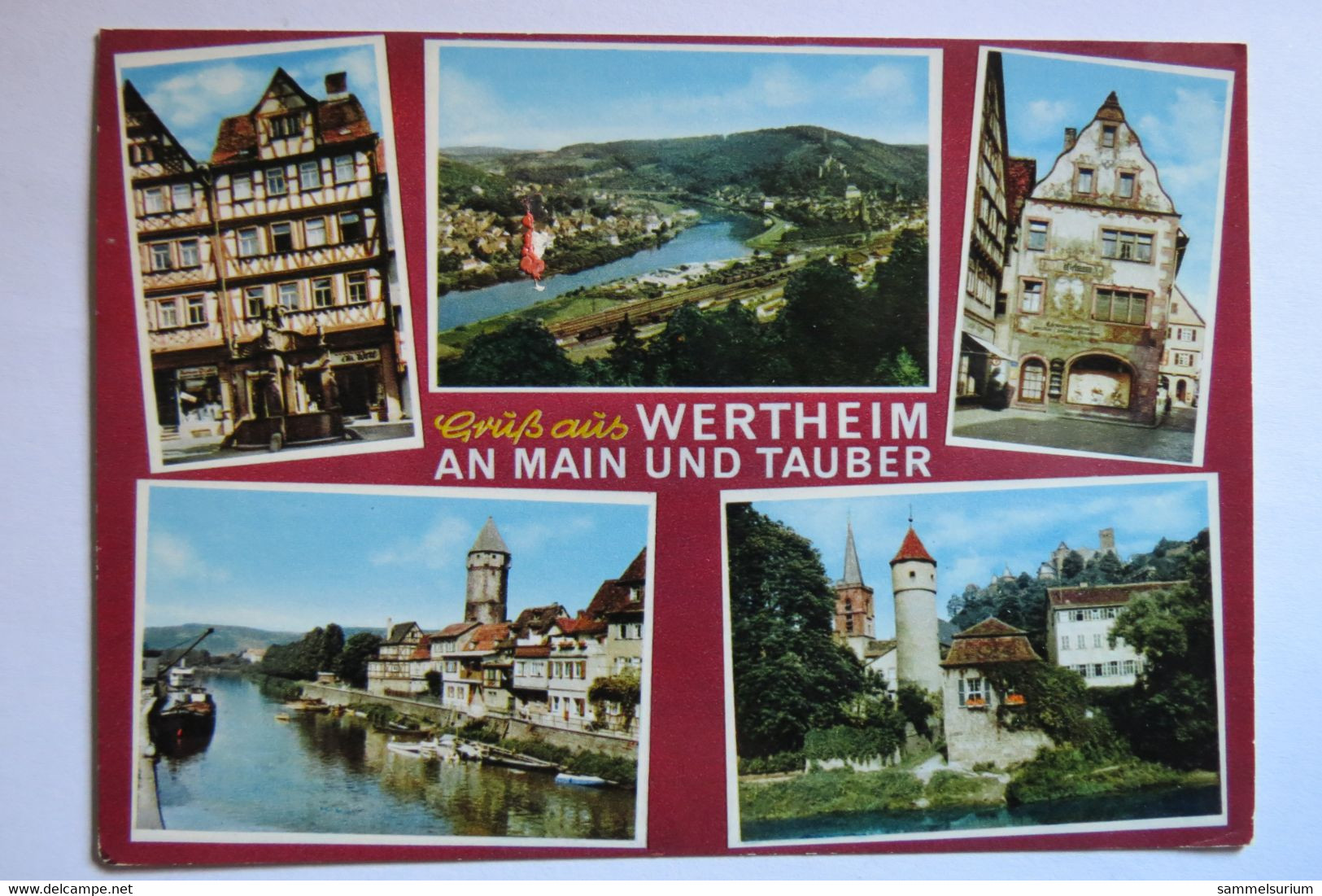 (12/2/59) AK "Gruß Aus Wertheim" An Main Und Tauber, Mehrbildkarte Mit 5 Ansichten - Wertheim