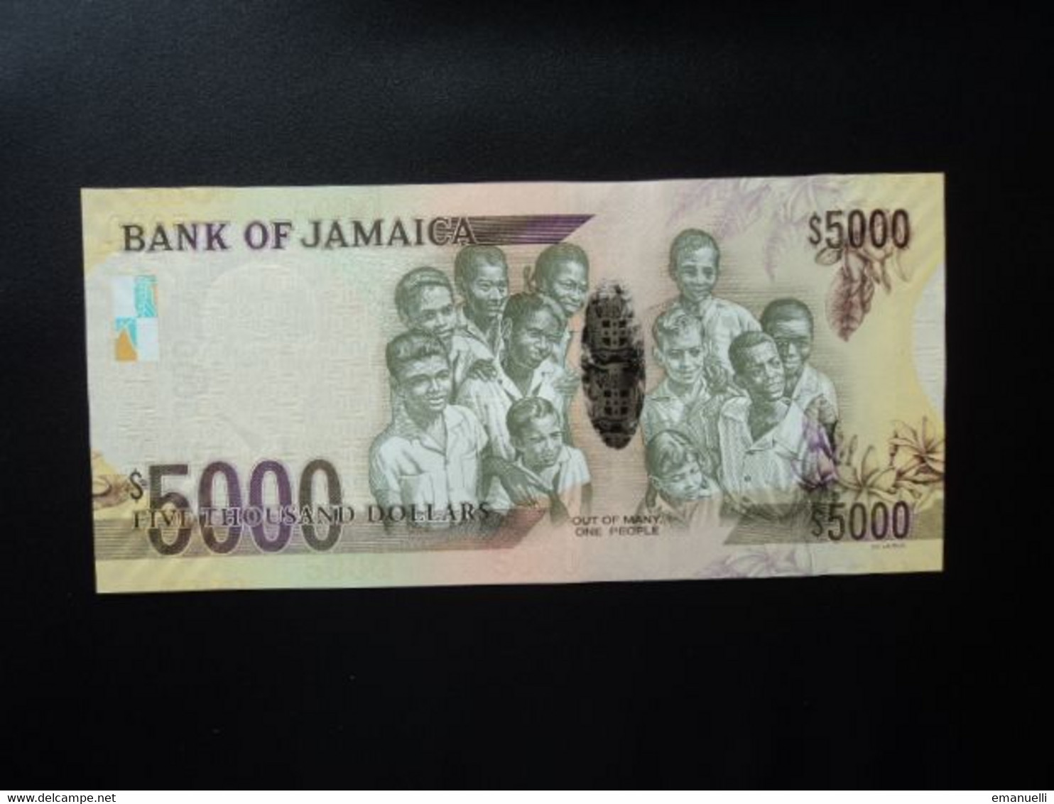 JAMAÏQUE * : 5000 DOLLARS   06.08.2012   P 93    Presque NEUF ** - Jamaica